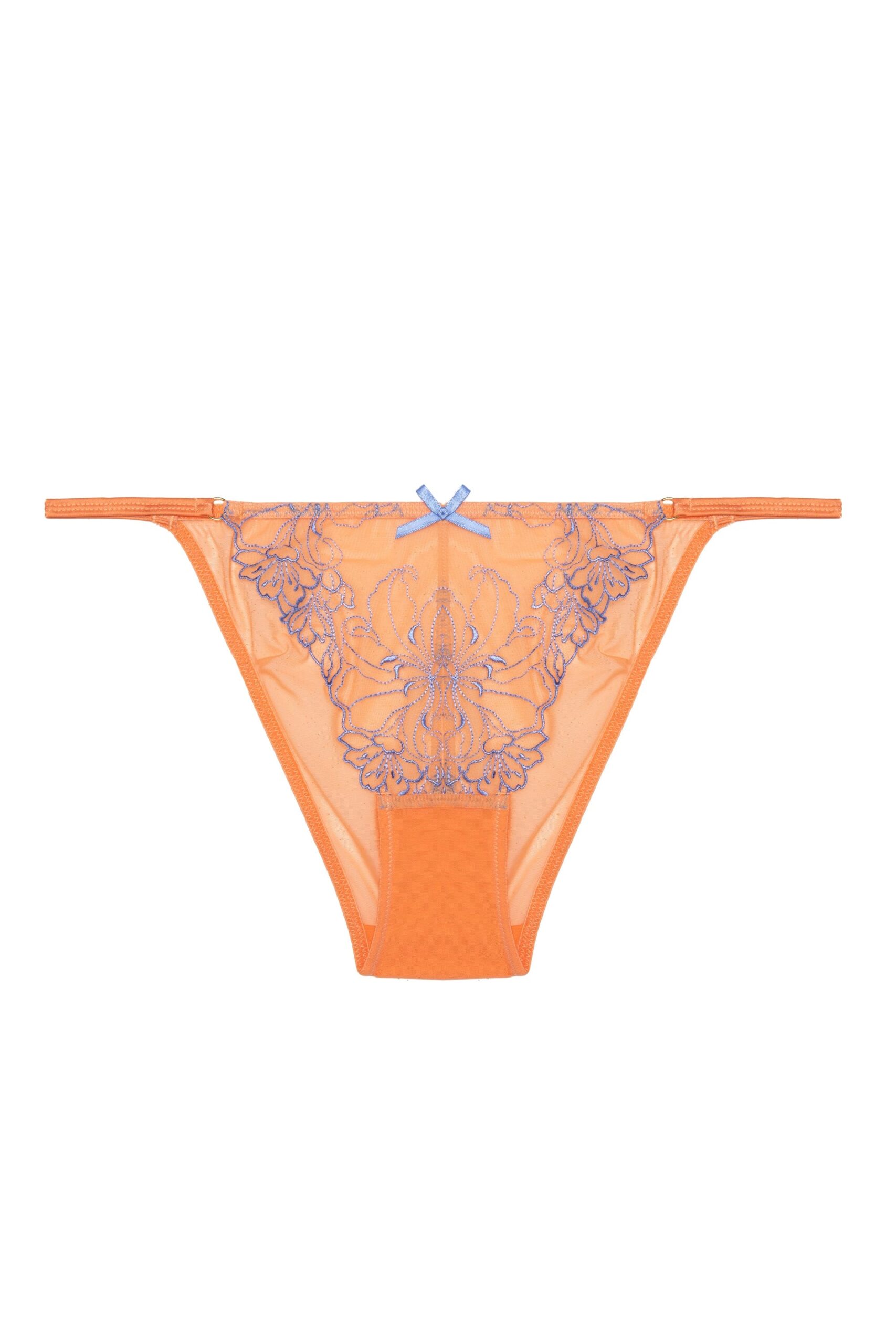 Palm Bay Coral Embroidery Plunge Bra